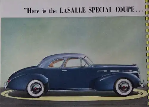 Cadillac La Salle Modellprogramm 1939 Prunkkatalog (7793)