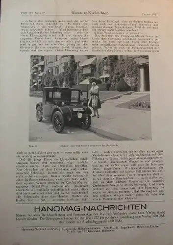 &quot;Hanomag Nachrichten&quot; Firmen-Magazin 1927