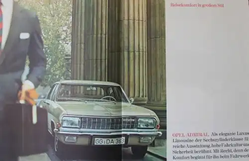 Opel Kapitän/Admiral 1966 Automobilprospekt