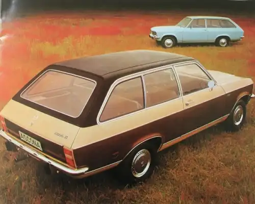 Opel Ascona Modellprogramm 1972 Automobilprospekt