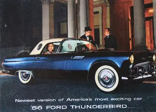 Ford Thunderbird Modellprogramm 1956 Automobilprospekt