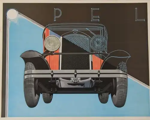 Opel Modellprogramm 1935 Automobilprospekt