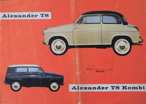 Lloyd Alexander TS 1958 Automobilprospekt