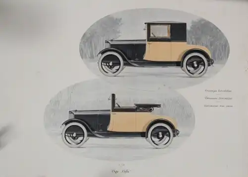 Alexis Kellner Modellprogramm 1924 Automobilprospekt