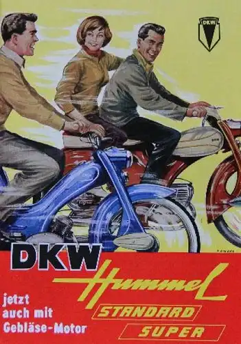 DKW Hummel Standard Super 1956 Motorradprospekt