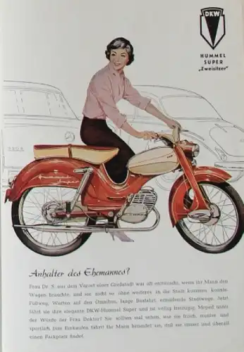DKW Hummel Standard Super 1956 Motorradprospekt