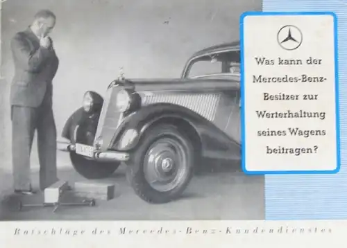 Mercedes Benz 170V Modellprogramm 1936 Automobilprospekt