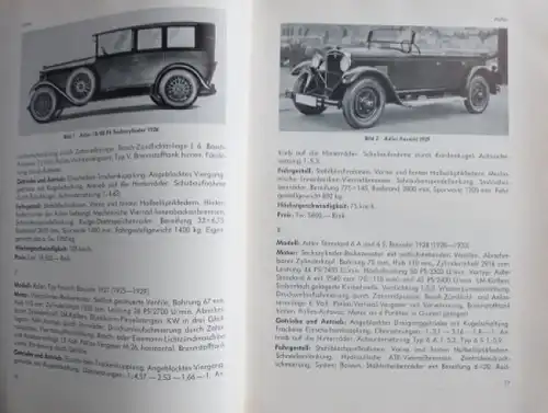 Fersen &quot;Autos in Deutschland 1920 - 1939&quot; Fahrzeug-Historie