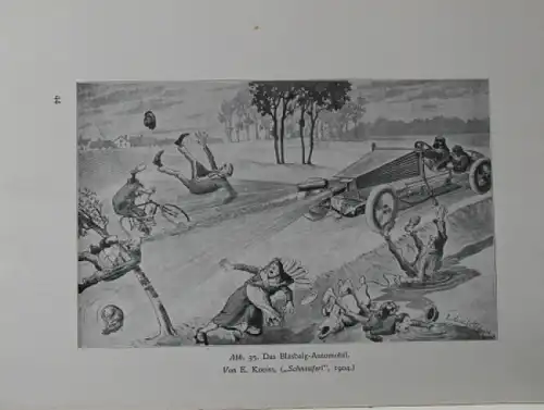 Klima &quot;Das Auto in der Karikatur&quot; Automobil-Historie 1928