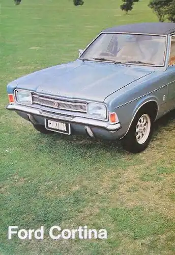 Ford Cortina Modellprogramm 1974 Automobilprospekt