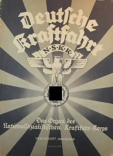 &quot;Deutsche Kraftfahrt&quot; NSKK-Zeitschrift 1937