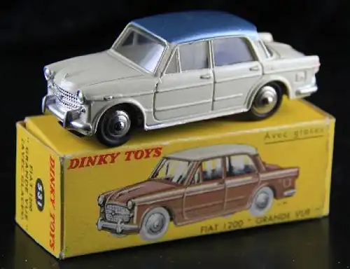 Dinky France Fiat 1200 Grande Vue 1958 Metallmodell in Originalbox