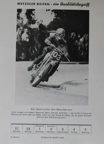 Schwäbischer Motorsport Kalender 1949