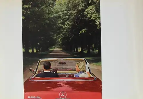 Mercedes Benz 230 SL Modellprogramm 1963 Automobilprospekt
