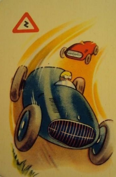 S&S Verkehrs-Quartett "Rund um die Welt" Kartenspiel 1955 Nr. 2363