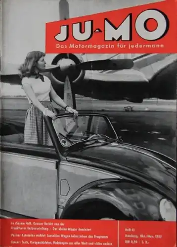 &quot;Ju-Mo - Das Motormagazin für Jedermann&quot; Motor-Zeitschrift 1957
