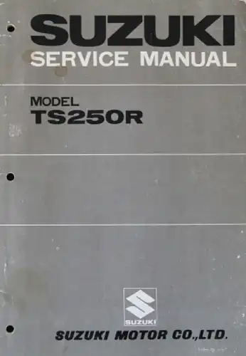Suzuki Model TS 250 R Reparaturhandbuch 1971