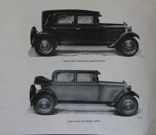 Röhr 8 Cylinder 12 PS Automobilprospekt 1929