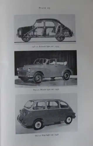 Caunter &quot;The history and development of light cars&quot; Kleinwagen-Historie 1957