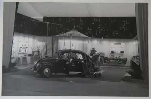 Volkswagen Käfer Peilwagen &quot;Deutsche Bundespost&quot; Originalphoto 1952