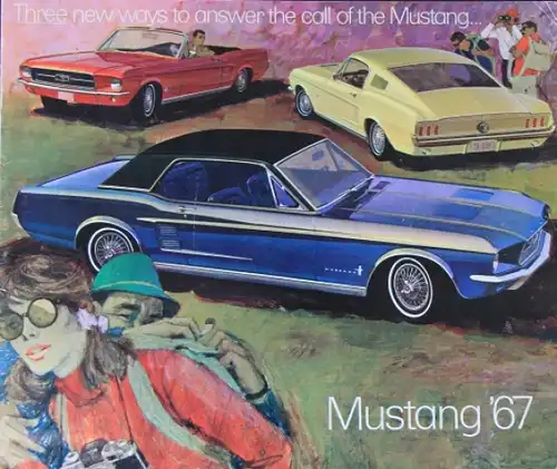 Ford Mustang Modellprogramm 1967 Automobilprospekt