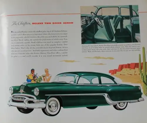 Pontiac Star Chief Modellprogramm 1954 Automobilprospekt