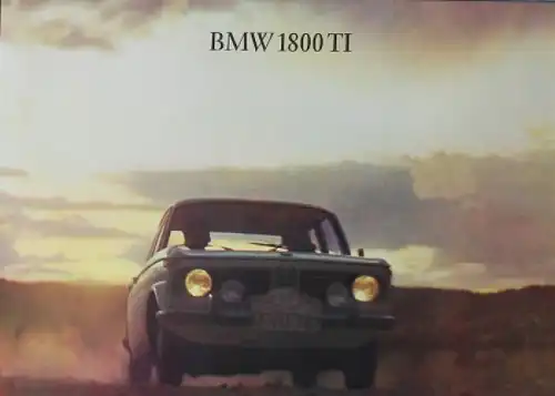 BMW Werbemappe 1967 mit 5 Automobilprospekte