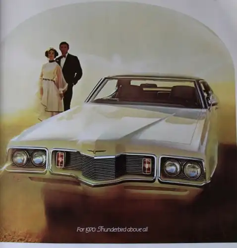 Ford Thunderbird Modellprogramm 1970 Automobilprospekt