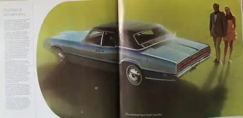 Ford Thunderbird Modellprogramm 1970 Automobilprospekt