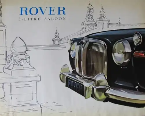 Rover 3 Litre Saloon Modellprogramm 1960 Automobilprospekt