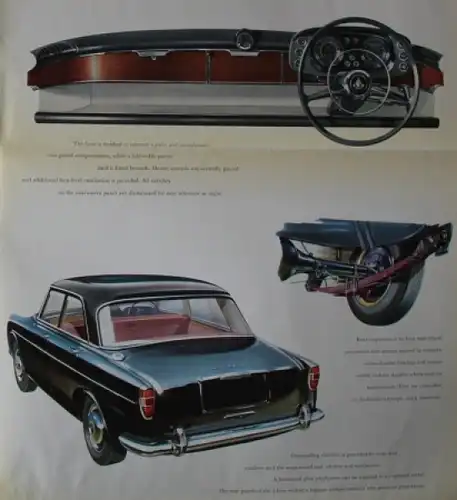 Rover 3 Litre Saloon Modellprogramm 1960 Automobilprospekt