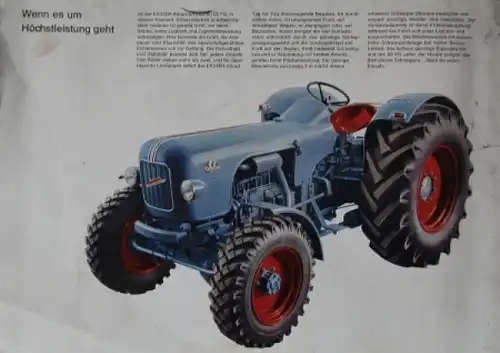Eicher Mammut 60 PS Allrad 1955 Traktorprospekt