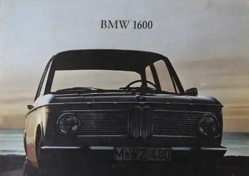 BMW 1600 Modellprogramm 1966 Automobilprospekt