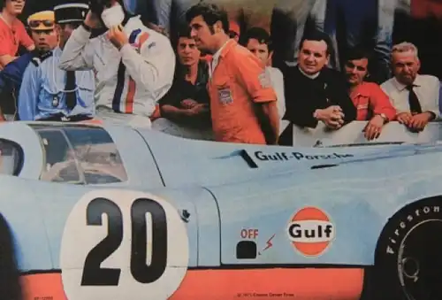 Porsche 917 Le Mans Originalfilmposter mit Steve McQueen 1971