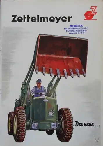 Zettelmeyer Typ L 501 Hublader 1957 Nutzfahrzeugprospekt