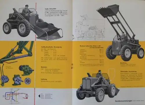 Zettelmeyer Typ L 501 Hublader 1957 Nutzfahrzeugprospekt