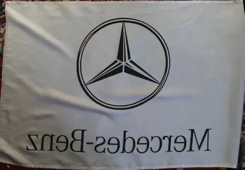Mercedes Benz Händler-Werbefahne Seide 1985