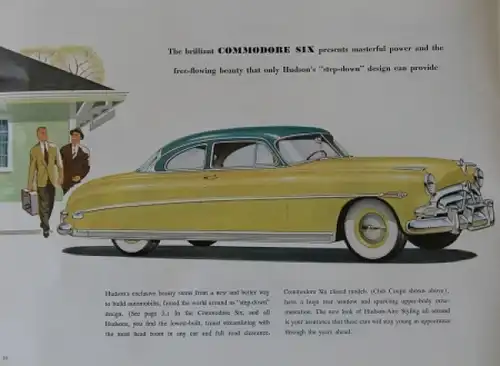 Hudson Modellprogramm 1952 Automobilprospekt