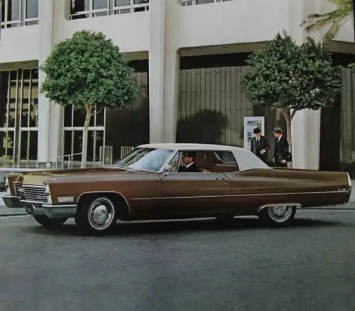 Cadillac Mailer &quot;At least I&#039;ll drive this new Cadillac&quot; 1967 Automobilprospekt