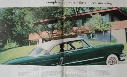 Lincoln 1952 &quot;Power offers a new concept of driving ease&quot; Automobilprospekt