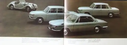 BMW 2000 Modellprogramm 1966 Automobilprospekt