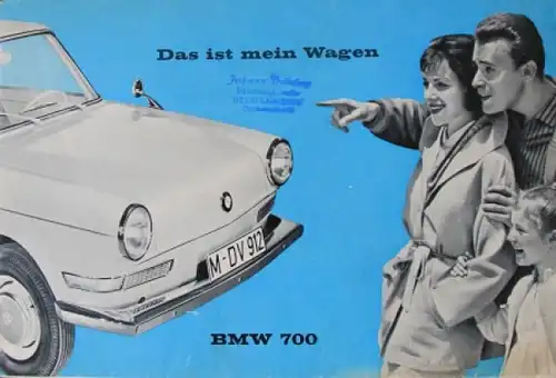 BMW 700 &quot;Das ist mein Wagen&quot; 1960 Automobilprospekt
