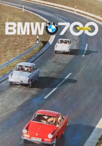 BMW 700 Luxus Modellprogramm 1961 Automobilprospekt
