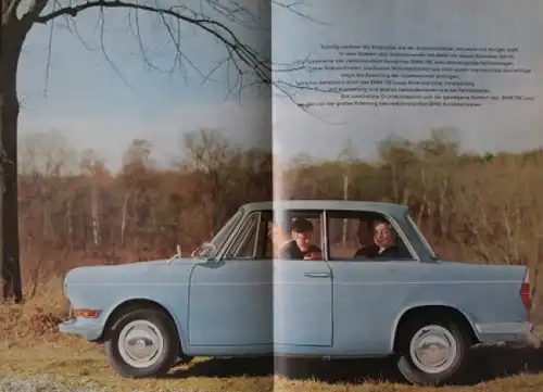 BMW 700 Luxus Modellprogramm 1961 Automobilprospekt