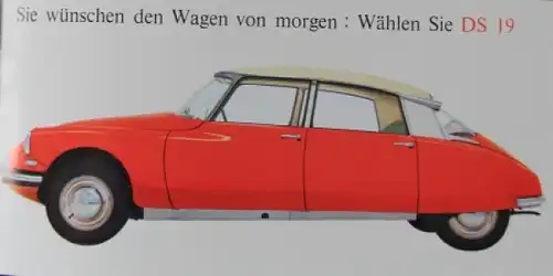 Citroen DS Modellprogramm 1959 Automobilprospekt