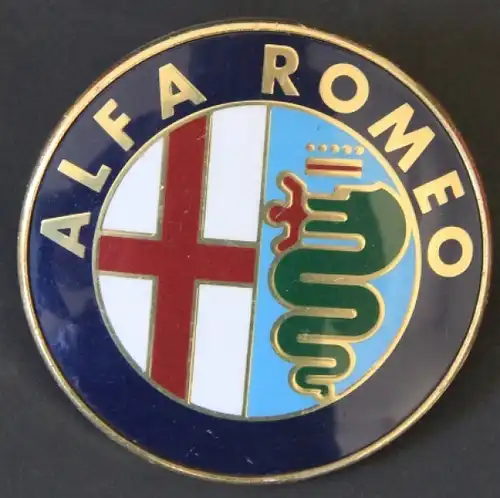 Alfa Romeo Spider Kühler-Emblem Kunststoff 1990