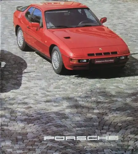 Porsche Modellprogramm 1980 Automobilprospekt