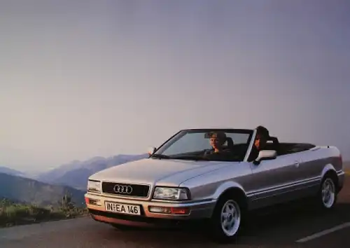 Audi &quot;Das Audi Cabriolet&quot; Modellmappe 1990 Automobilprospekt