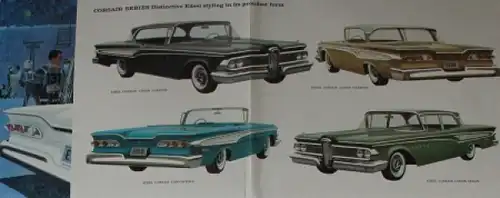 Ford Edsel &quot;The car that makes history&quot; 1959 Automobilprospekt