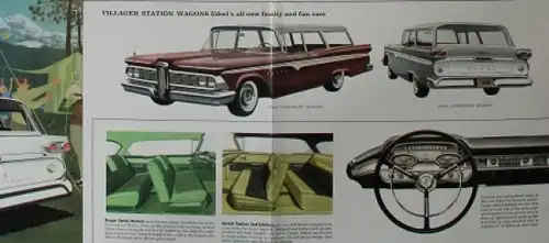 Ford Edsel &quot;The car that makes history&quot; 1959 Automobilprospekt
